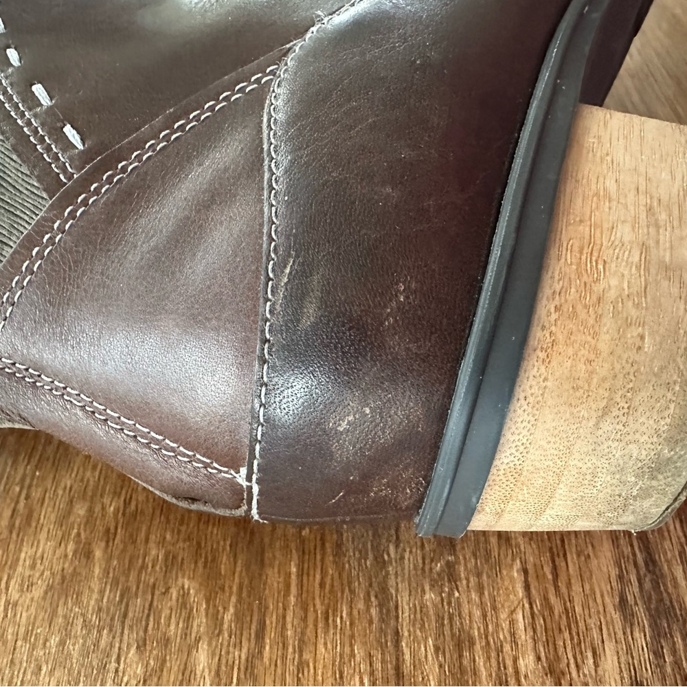 Chaco Cataluna Leather Ankle Boot Brown women’s size 8.5 - Picture 6 of 11